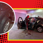 El periodista  herido condujo hasta el hospital de Portoviejo.