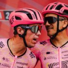 Rigoberto Urán y Richard Carapaz volverán a compartir en el Giro de Rigo.
