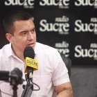 El presidente Daniel Noboa sostuvo un diálogo radial este 28 de julio.