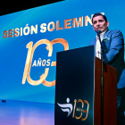 Roberto Ibáñez, presidente de Fedeguayas encabezó las celebraciones durante la ceremonia oficial.