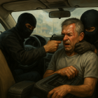 El conductor fue sometido por dos falsos pasajeros. Se lo llevaron a un taller en Guamaní.