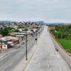 Así luce la nueva vía Teodoro Alvarado Oleas, en el norte de Guayaquil, inaugurada hoy.