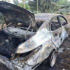 Dos cuerpos calcinados y maniatados fueron hallados en un taxi en la zona rural de La Concordia.