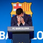 El 5 de agosto de 2021, Messi anunciaba su salida del FC Barcelona.