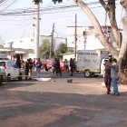 Personal de Criminalística se encargó de recolectar los indicios balísticos.