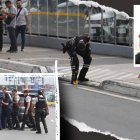 Familiares del fallecido intentaron acercarse al cadáver, entre gritos y llanto desconsolado.