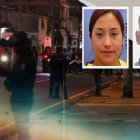Los cuerpos de Glenda Villacís y Carlos Torres quedaron tendidos sobre la vereda.
