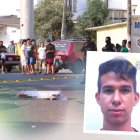 El cuerpo de Harold Mecías fue trasladado en el carro de Medicina Legal hasta la morgue.