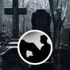 La pareja fue captada por una vecina que visitaba el cementerio.