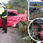 El bus con pasajeros salió desde Ambato y su destino era Guayaquil.