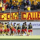 Aucas celebró ante Liga de Quito este 9 de agosto.