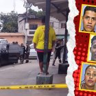 Tres miembros de una familia fueron asesinados dentro de este carro.