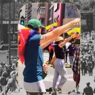 Dos jóvenes se pintaron la esvástica en los brazos.