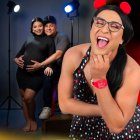 Ronny Torres, actor que hace a La Palominha, con su esposa Anggie Cisneros