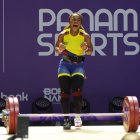 Jessica Palacios luego de llevarse los oros con nuevo récord panamericano juvenil.