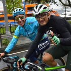 Los ciclistas Martín López (i) y Jefferson Cepeda serán los únicos representantes ecuatorianos en la Vuelta a España