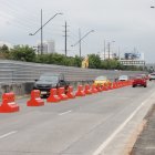 Obra paralizada en Los Ceibos, norte de Guayaquil.