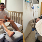 Emilio Pinargote se recupera de la operación de su tobillo