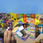 Productos naturales sin registro sanitario que fueron retirados del establecimiento.