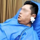 El policía tuvo una herida de cinco centímetros y tuvieron que intervenirlo quirúrgicamente.