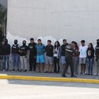 Parte de los detenidos fueron presentados a la prensa.