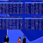El momento del sorteo de la UEFA Champions League 2025 en Mónaco, donde se definieron todos los cruces de la fase de liga