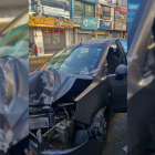 Así quedó el vehículo.