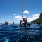 En la modalidad de Peso Constante Bi aletas, Ericka logró llegar al podio.