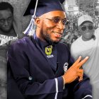 El creador de contenido agradeció a su madre y la abrazó durante la ceremonia.