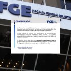 La Fiscalía General del Estado alertó de la situación en su edificio principal.