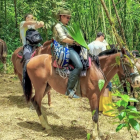Los visitantes también tienen la opción de recorrer a caballo.