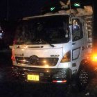 La víctima transportaban productos alimenticios en este camión.