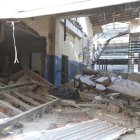 La estructura afectada estaba en proceso de demolición.
