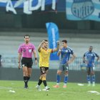 Octavio Rivero cuando anotó el primero de los 4 goles ante Emelec.