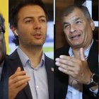 Gustavo Petro, Presidente de Colombia; Daniel Quintero, candidato presidencial colombiano; Rafael Correa y Jorge Glas.