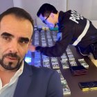 El dinero encontrado en la casa de Benny Colonico.