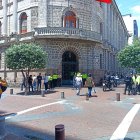 La Gobernación de Tungurahua ha estado con resguardo policial durante  el anuncio de las movilizaciones de la Conaie.