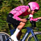 Richard Carapaz tuvo una gran actuación en la contrarreloj.