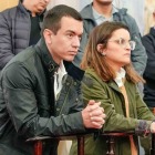 Daniel Noboa y María José Pinto, en Latacunga.