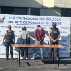 La pareja detenida en el sur de Quito.