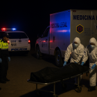 El cuerpo fue llevado a la morgue tras la orden de su levantamiento.