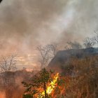 Incendio se registró en el norte de Guayaquil.