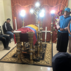 Los restos de Efraín Fuérez fueron velados en Cotacachi.