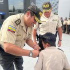 Justin fue posesionado como Comandante de la Subzona Tungurahua y recibió honores de oficiales.