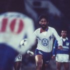 Juan Carlos De Lima con la camiseta de Nacional de Uruguay.