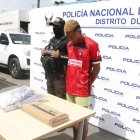 El sujeto aprehendido señalado como sospechoso del crimen.