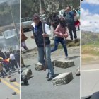 En Cañar, se registró un ataque a la caravana de Daniel Noboa.