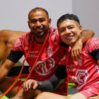 Junior Sornoza y Layan Loor jugadores de Independiente del Valle.