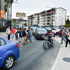 El caos vehicular y peatonal en la intersección de las avenidas Francisco de Orellana y Plaza Dañín es constante.