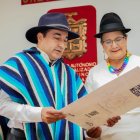 Lourdes Tibán, prefecta de Cotopaxi, durante su intervención de este 13 de octubre de 2025.